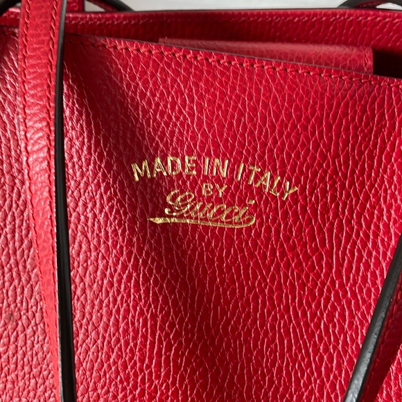 Gucci Large Size Calf Leather Swing Tote Bag. - Picture 3 of 16